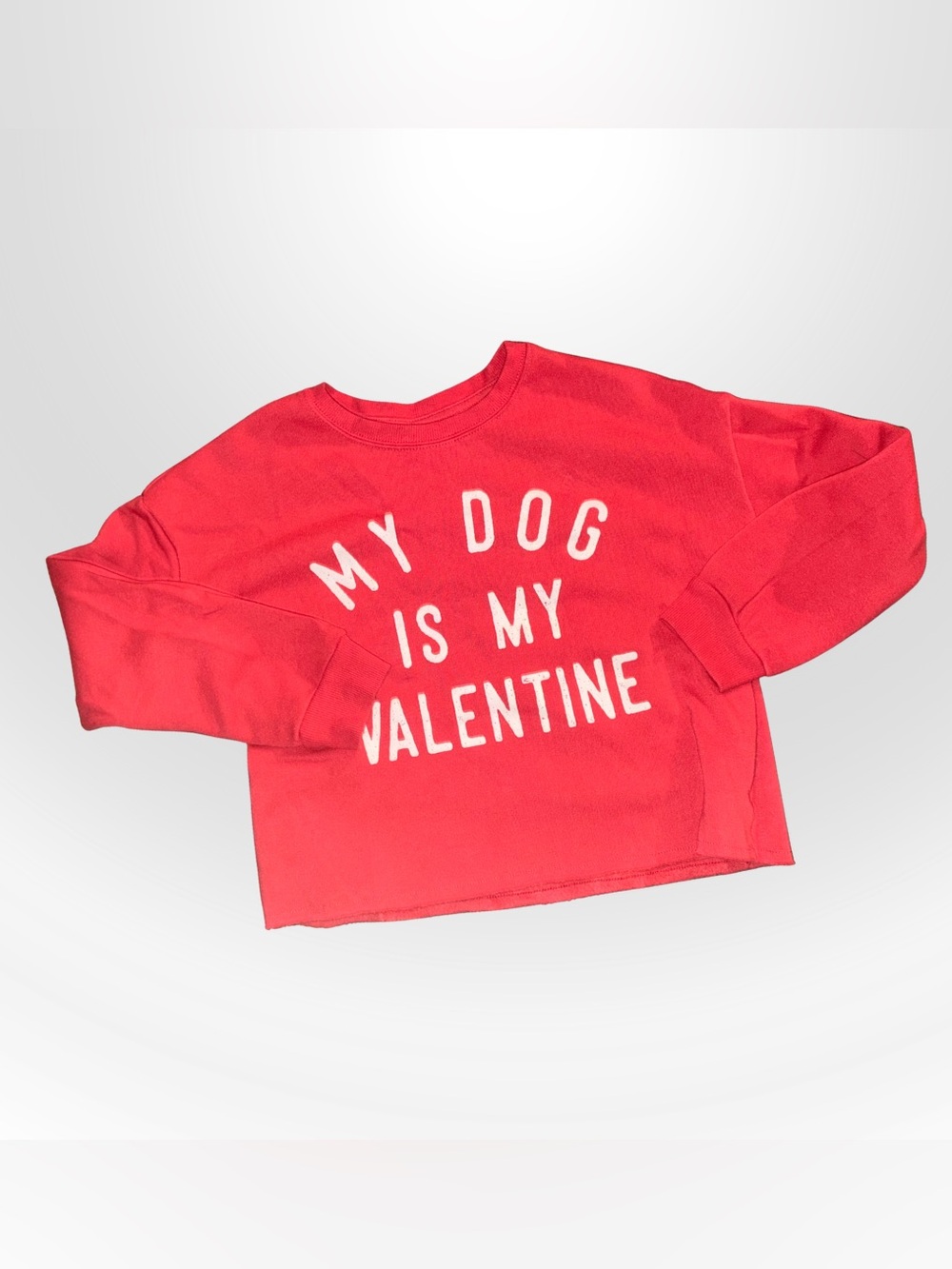 Grayson Threads Red 'My Dog Is My Valentine' Kids Sweatshirt